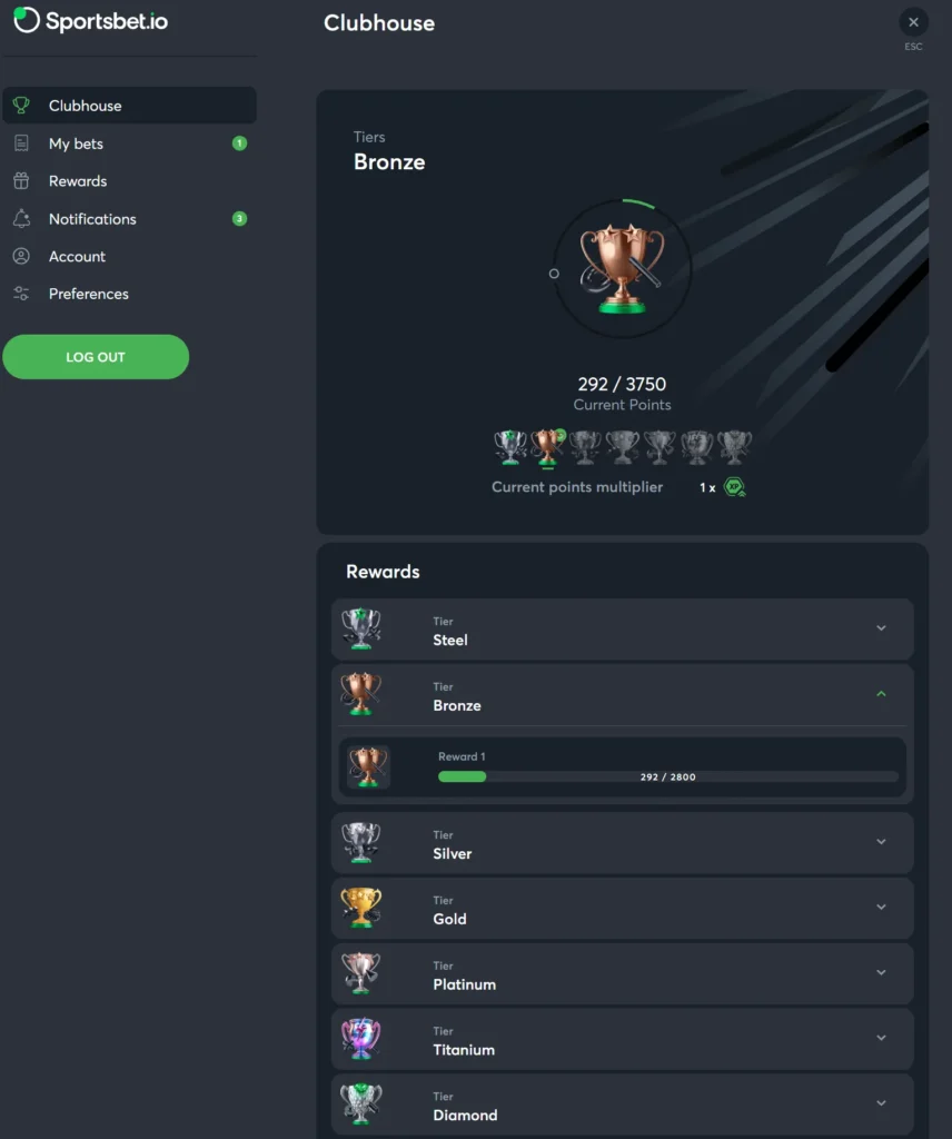 Sportsbet.io Clubhouse
